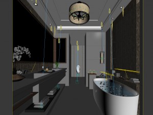bathroom design complete model 90 3D Model