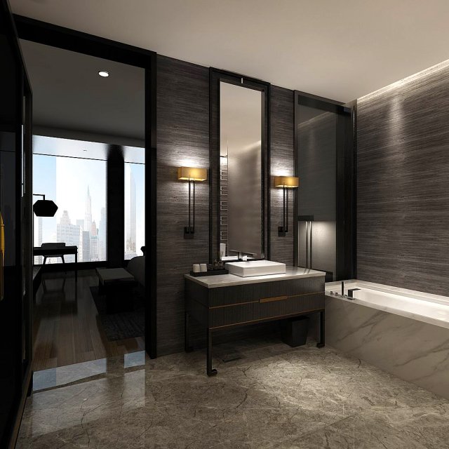 bathroom design complete model 91 Modelo 3D .c4d .max .obj .3ds .fbx .stl .blend 