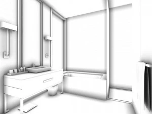 bathroom design complete model 91 3D Model