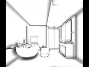 bathroom design complete model 92 3D 모델