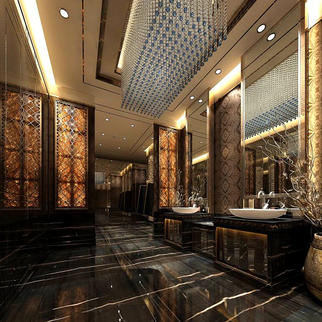bathroom design complete model 93 3D Model .c4d .max .obj .3ds .fbx .stl .blend 