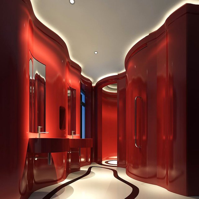 bathroom design complete model 100 3D Modell .c4d .max .obj .3ds .fbx .stl .blend 