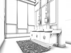 bathroom design complete model 104 Modelo 3D