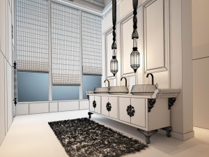 bathroom design complete model 104 Modelo 3D