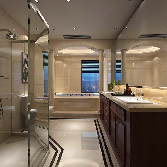 bathroom design complete model 111 3D मॉडल .c4d .max .obj .3ds .fbx .stl .blend 