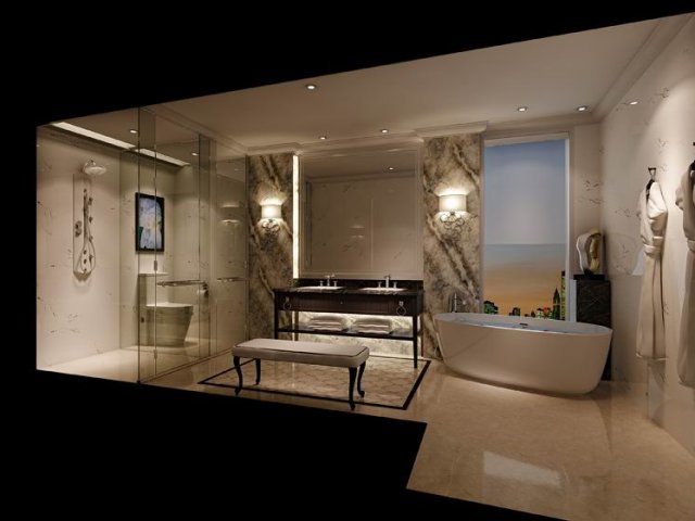 bathroom design complete model 116 3D Модель .c4d .max .obj .3ds .fbx .stl .blend 