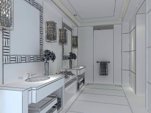 bathroom design complete model 120 3D Model