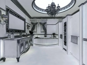 bathroom design complete model 123 3D-Modell