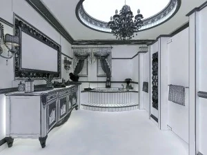 bathroom design complete model 123 3D Model
