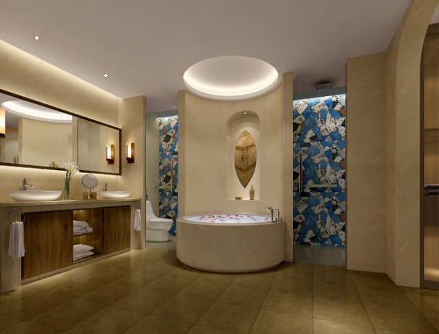 bathroom design complete model 125 3D Модель .c4d .max .obj .3ds .fbx .stl .blend 