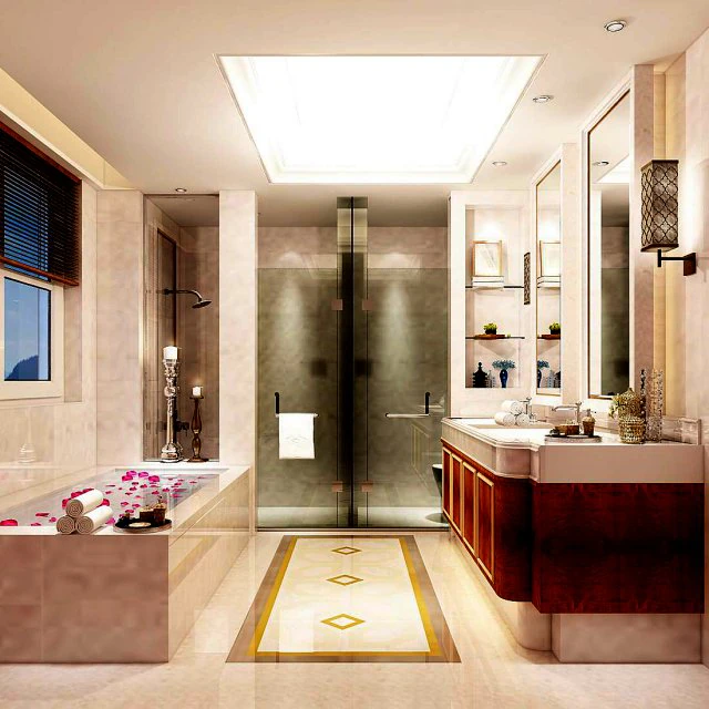 bathroom design complete model 128 3D Model .c4d .max .obj .3ds .fbx .stl .blend 