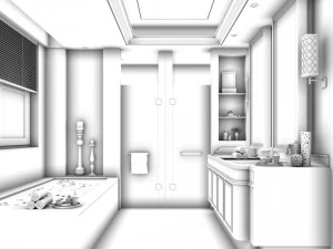bathroom design complete model 128 3D Model