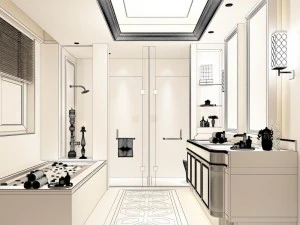 bathroom design complete model 128 3D Model