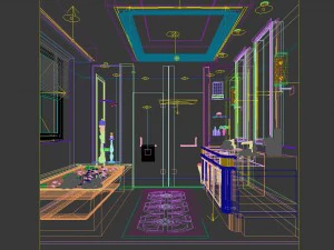 bathroom design complete model 128 3D Model