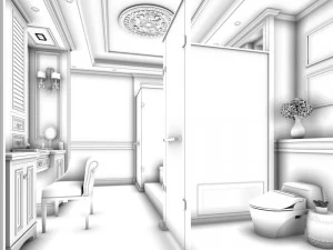 bathroom design complete model 130 3D Model