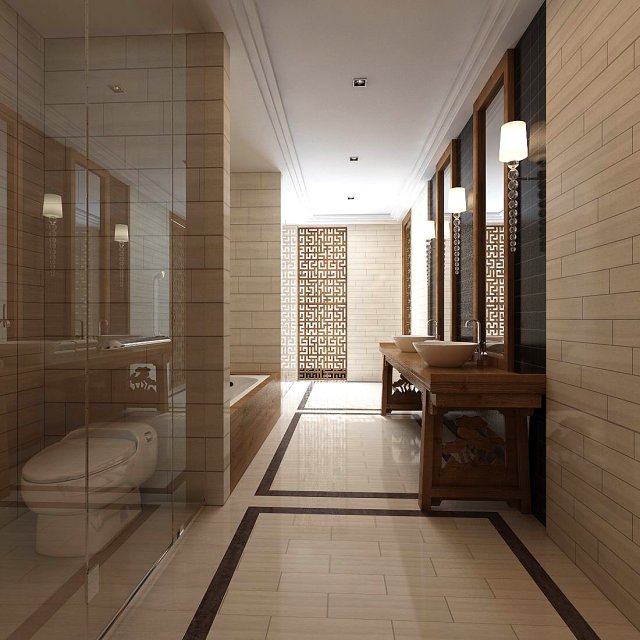 bathroom design complete model 131 3D मॉडल .c4d .max .obj .3ds .fbx .stl .blend 
