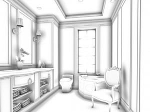 bathroom design complete model 133 3D मॉडल