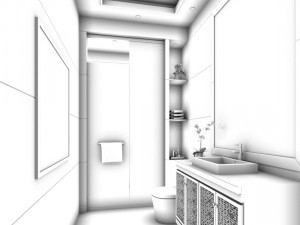 bathroom design complete model 135 Modelo 3D