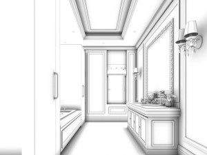bathroom design complete model 136 3D मॉडल