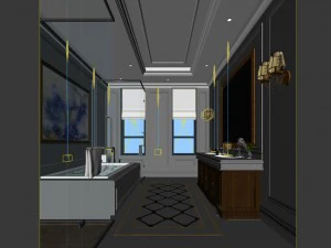 bathroom design complete model 136 3D Model
