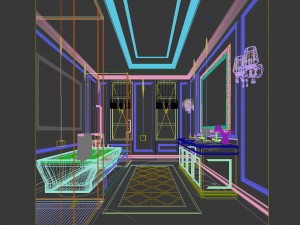 bathroom design complete model 136 3D मॉडल