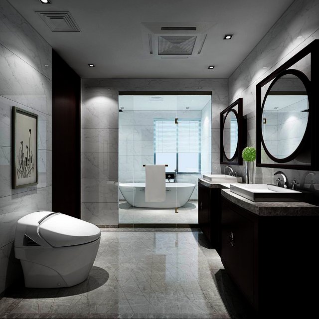 bathroom design complete model 139 Modèle 3D .c4d .max .obj .3ds .fbx .stl .blend 