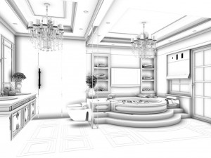 bathroom design complete model 140 3D मॉडल