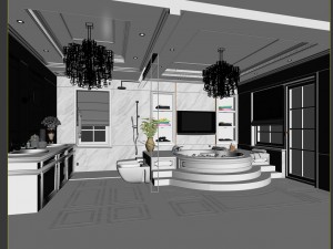 bathroom design complete model 140 3D मॉडल