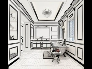bathroom design complete model 141 3D Model