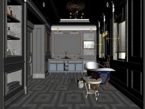 bathroom design complete model 141 3D Model