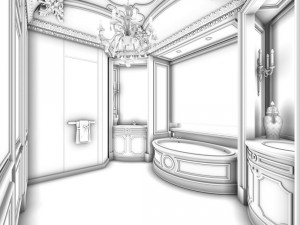 bathroom design complete model 142 3D-Modell
