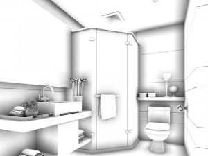 bathroom design complete model 145 3D Model