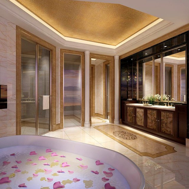 bathroom design complete model 150 3D Модель .c4d .max .obj .3ds .fbx .stl .blend 