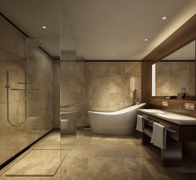 bathroom design complete model 152 Modelo 3D .c4d .max .obj .3ds .fbx .stl .blend 