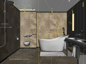 bathroom design complete model 152 Modelo 3D