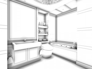 bathroom design complete model 154 Modelo 3D