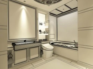 bathroom design complete model 154 3D Model