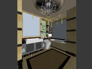 bathroom design complete model 154 Modelo 3D