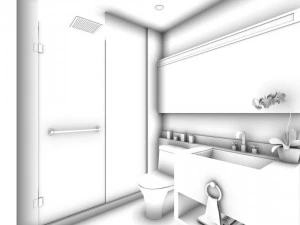 bathroom design complete model 156 3D Model