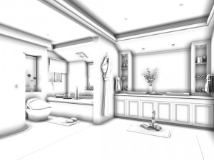bathroom design complete model 158 Model 3D