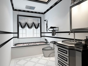 bathroom design complete model 160 Model 3D