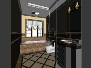 bathroom design complete model 160 3D Model