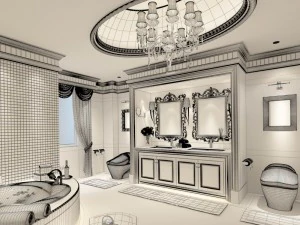 bathroom design complete model 162 3D Model