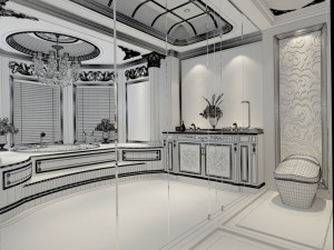bathroom design complete model 163 3D-Modell