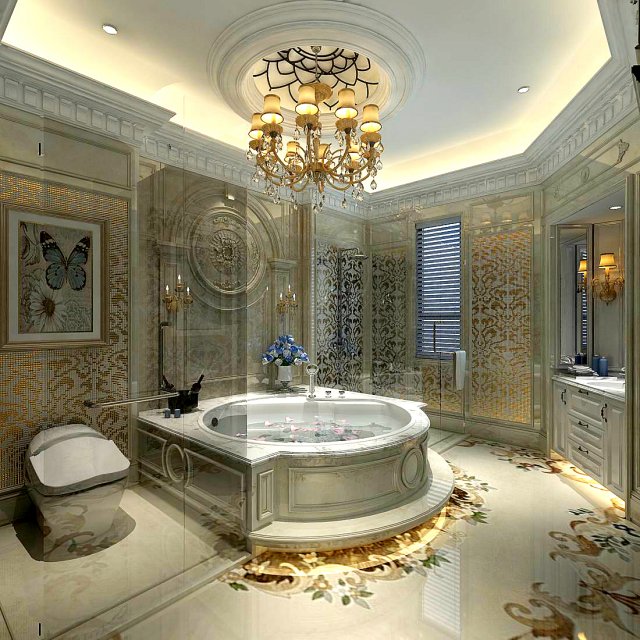 bathroom design complete model 164 Modelo 3D .c4d .max .obj .3ds .fbx .stl .blend 