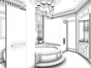bathroom design complete model 164 Modelo 3D