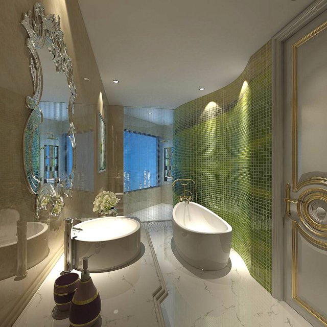 bathroom design complete model 165 3D मॉडल .c4d .max .obj .3ds .fbx .stl .blend 