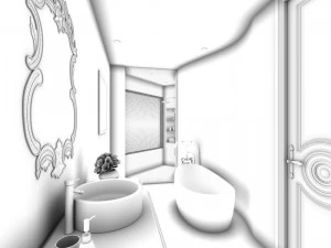 bathroom design complete model 165 3D Model