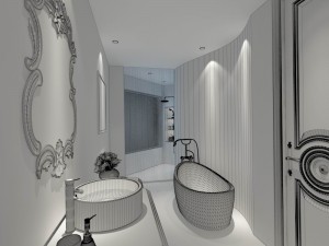 bathroom design complete model 165 3D मॉडल