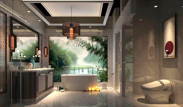bathroom design complete model 166 Model 3D .c4d .max .obj .3ds .fbx .stl .blend